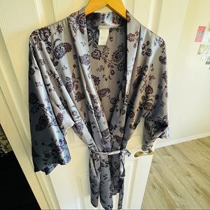 Soft Purple Patterned Robe